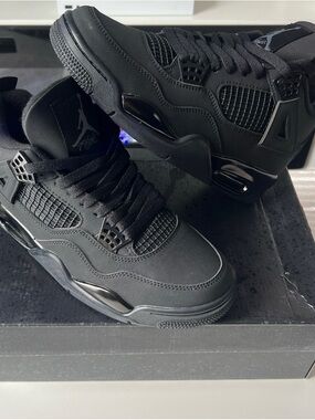 Jordan Men's All-Black Retro Basketball Sneakers